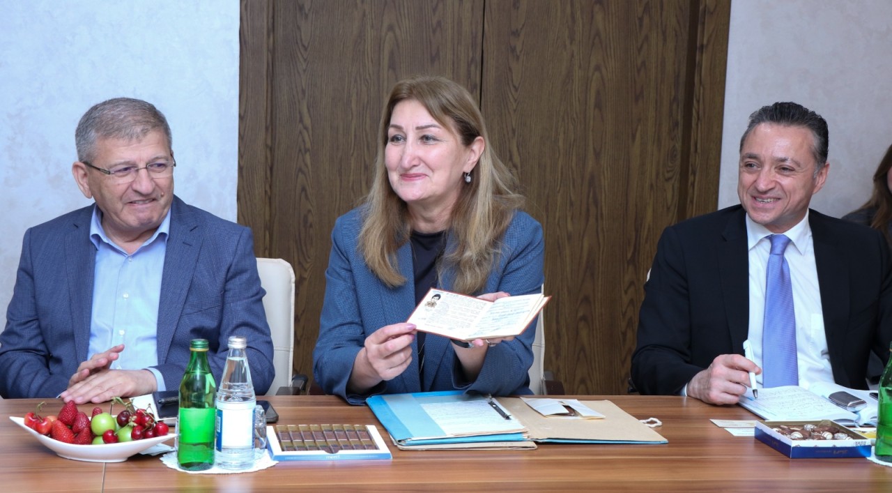AzMİU məzunu Sami Hijjawi doğma universitetində - FOTOLAR